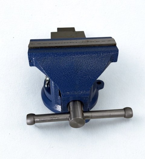 Imadło Obrotowe 125 mm z Kowadłem – Żeliwne, Warsztatowe, 9 kg