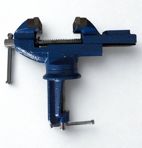 Imadło Mini Stołowe 60 mm z Kowadłem – Żeliwne, Zaciskowe, Do Zadań Precyzyjnych