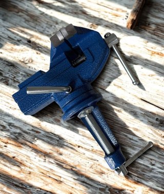 Imadło Stołowe 80 mm z Kowadłem – Żeliwne, Zaciskowe, Precyzyjne