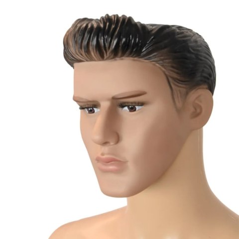 Manekin męski całopostaciowy wystawowy realistyczny cielisty 190 cm m/l