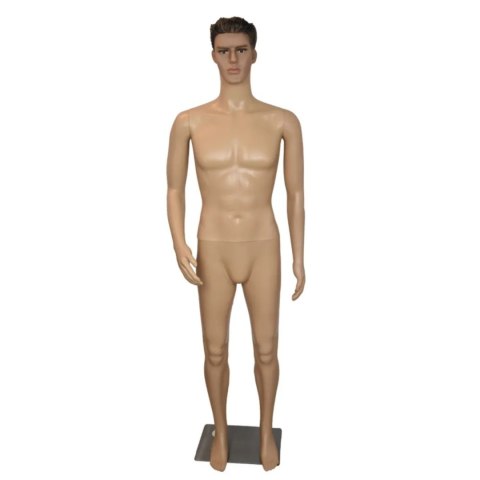 Manekin męski całopostaciowy wystawowy realistyczny cielisty 190 cm m/l