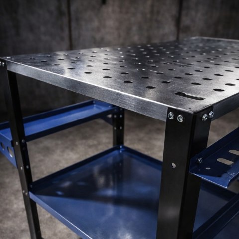 Mobilny Stół Spawalniczy Nośność 250kg Blat Perforowany 81x52x87cm
