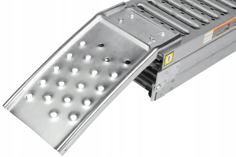 Najazd Rampa 200x27x16cm, 250kg/1100kg Składane Rampy Stal Stopery