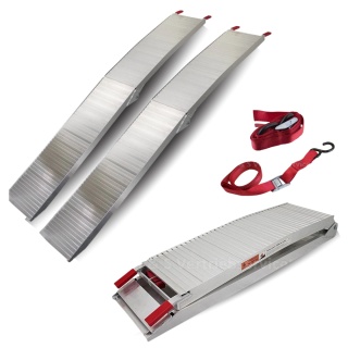 Najazdy rampy aluminiowe składane 680kg 2 sztuki motocykle quady maszyny