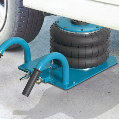 Podnośnik pneumatyczny bałwanek 3t stalowy 140-450mm szybki warsztatowy