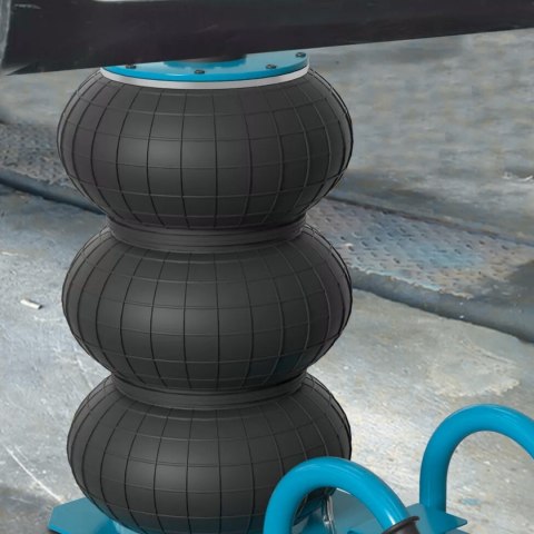 Podnośnik pneumatyczny bałwanek 3t stalowy 140-450mm szybki warsztatowy