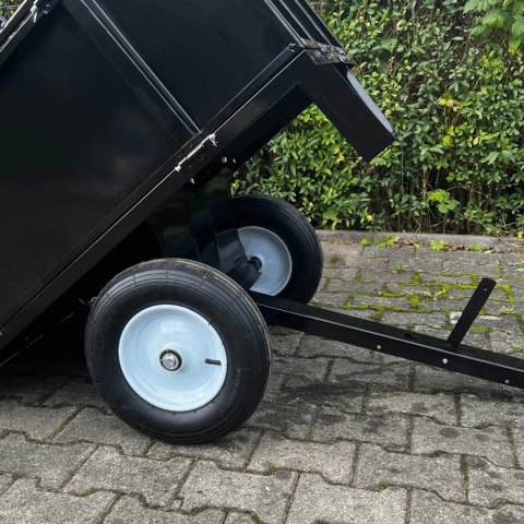 Przyczepka do traktorka ogrodowego do 300 kg 114 cm wywrotka z kiprem ATV