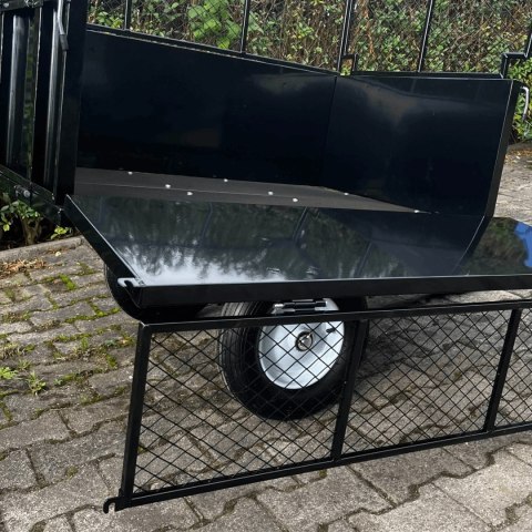 Przyczepka do traktorka ogrodowego do 300 kg 114 cm wywrotka z kiprem ATV