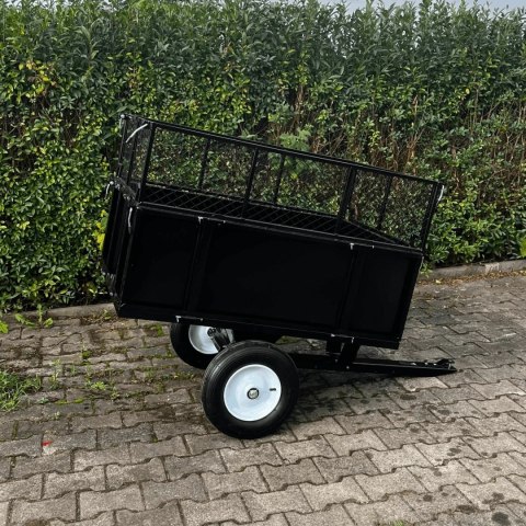 Przyczepka do traktorka ogrodowego do 300 kg 114 cm wywrotka z kiprem ATV