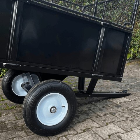 Przyczepka do traktorka ogrodowego do 300 kg 114 cm wywrotka z kiprem ATV