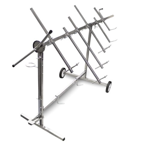 Stojak lakierniczy obrotowy samochodowy 6 ramienny regulowany 220 cm