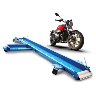 Wózek manewrowy szyna do motocykla podest 567kg solidny bezpieczny