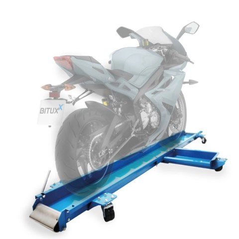 Wózek manewrowy szyna do motocykla podest 567kg solidny bezpieczny