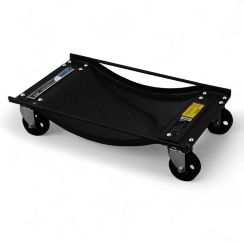 Wózki Manewrowe 450 kg 4 Sztuki Czarne Rolki Transportowe do Samochodów