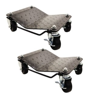 Wózki manewrowe rolkowe 2 szt 680 kg pod koła do manewrowania pojazdem