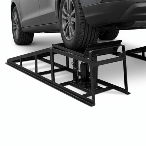 Najazdy samochodowe z podnośnikiem hydraulicznym 4000 kg komplet