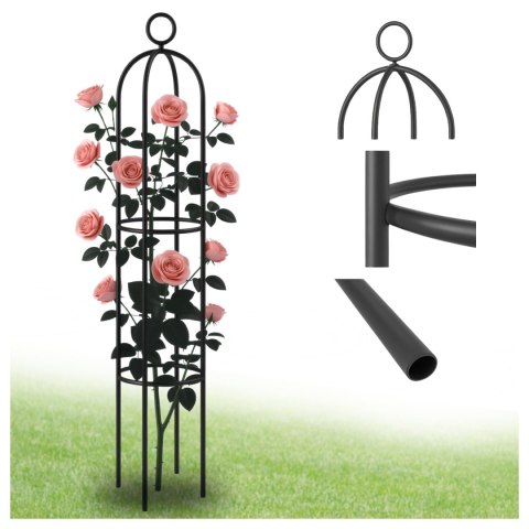 Pergola Ogrodowa Metalowa 150 cm Wsparcie na róże Pergola Do Róży Pnącej