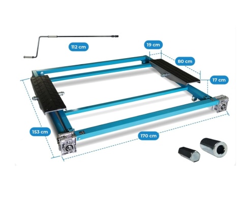 Podnośnik samochodowy podnośnik nożycowy 3000 kg Regulowany 77.5 - 153 cm
