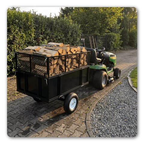 Przyczepka do traktorka ogrodowego do 300 kg 114 cm wywrotka z kiprem ATV
