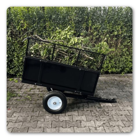 Przyczepka do traktorka ogrodowego do 300 kg 114 cm wywrotka z kiprem ATV