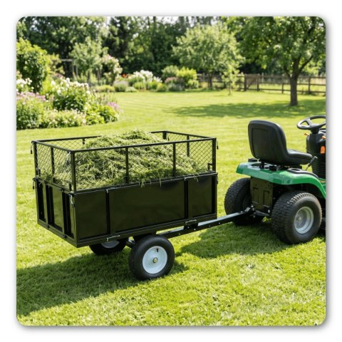 Przyczepka do traktorka ogrodowego do 300 kg 114 cm wywrotka z kiprem ATV