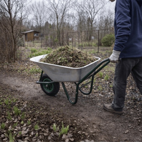 Taczka 100L, 250 kg Ocynkowana Misa Pneumatyczne Koło Solidna i Lekka