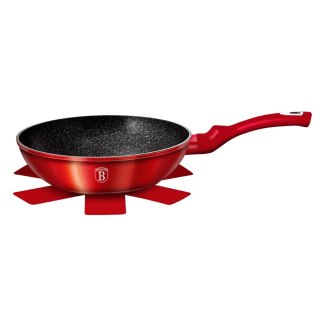 WOK GRANITOWY 28cm BERLINGER HAUS LINE BH-1267 BURGUNDY