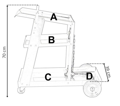 Mobilne Stanowisko Spawalnicze Wózek Spawalniczy Karr Do Spawalni Półki
