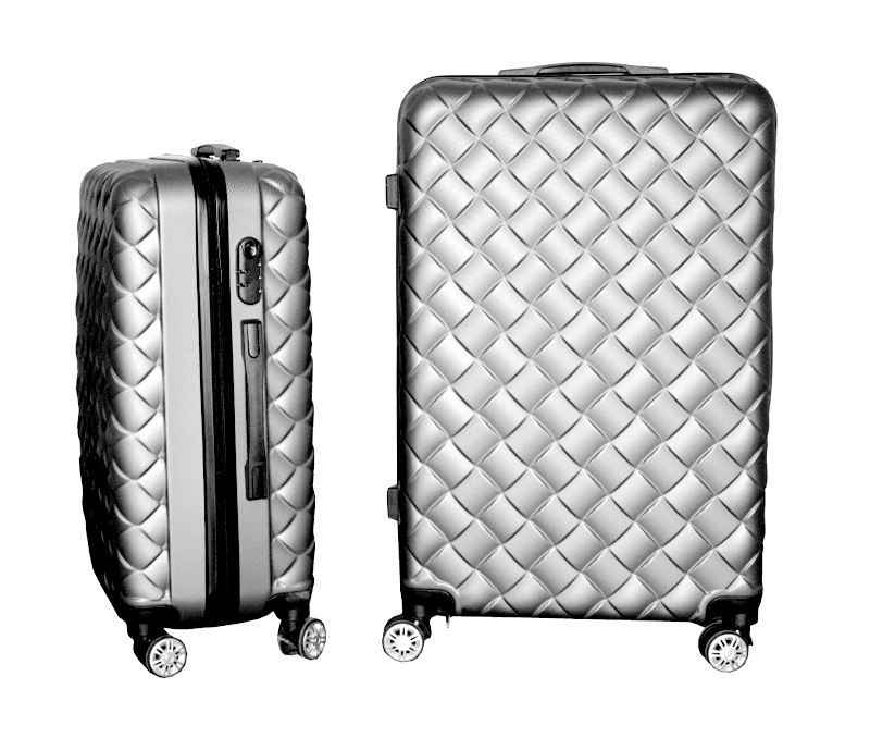 Suitcases set of 3 Silver Suitcases set of 3 Silver
