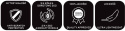 Suitcases set of 3 Silver Suitcases set of 3 Silver