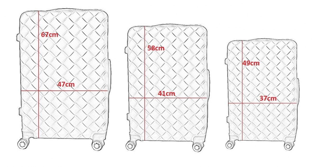 Suitcases set of 3 Black Suitcases set of 3 Black