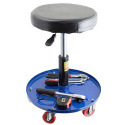 Set hydraulic jack, 4 Stands, rotary stool