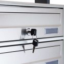 SKRZYNKA POCZTOWA LOKATORSKA 2x5 STAL NIERDZEWNA SKRZYNKA POCZTOWA LOKATORSKA 2x5 STAL NIERDZEWNA