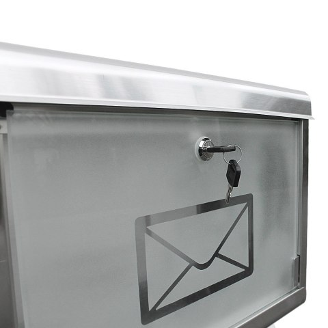 SKRZYNKA POCZTOWA NA LISTY ZE STOJAKAMI STAL INOX SKRZYNKA POCZTOWA NA LISTY ZE STOJAKAMI STAL INOX