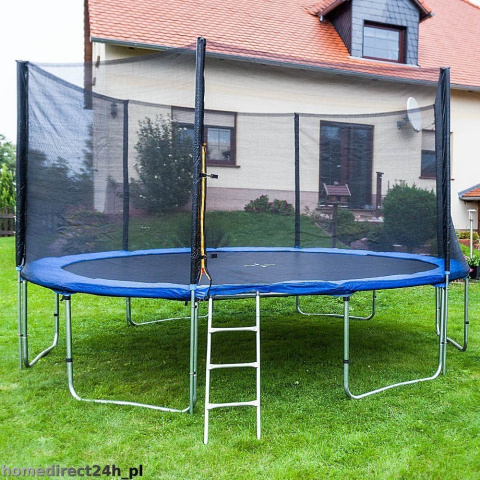 TRAMPOLINA 370 cm + DRABINKA + SIATKA + OSŁONA