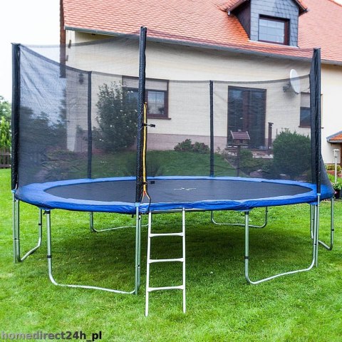 TRAMPOLINA 400 cm + DRABINKA + SIATKA + OSŁONA