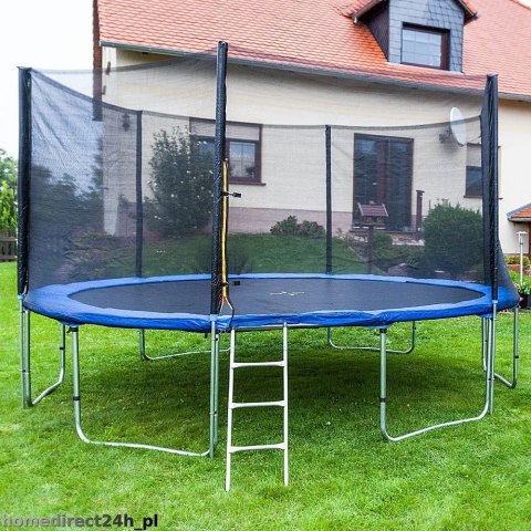 TRAMPOLINA 430 cm + DRABINKA + SIATKA + OSŁONA