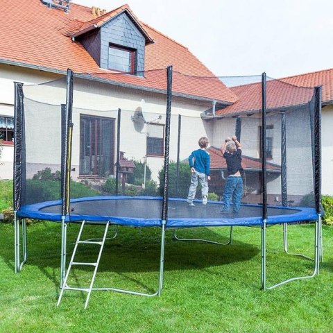 TRAMPOLINA 490 cm + DRABINKA + SIATKA + OSŁONA