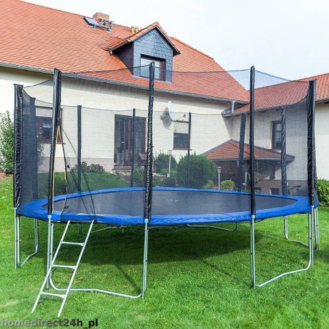 TRAMPOLINA 490 cm + DRABINKA + SIATKA + OSŁONA