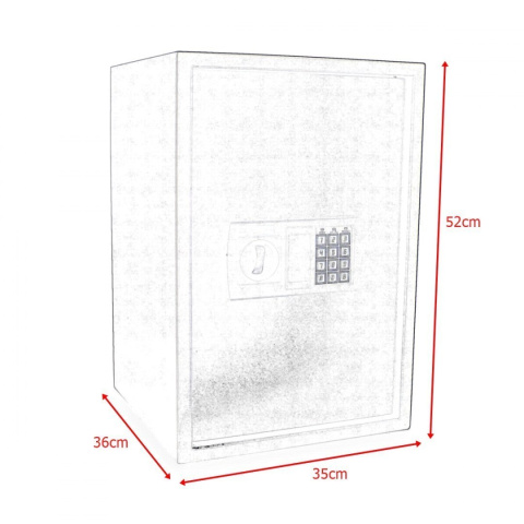 Sejfy z zamkiem elektronicznym sejf domowy grafit