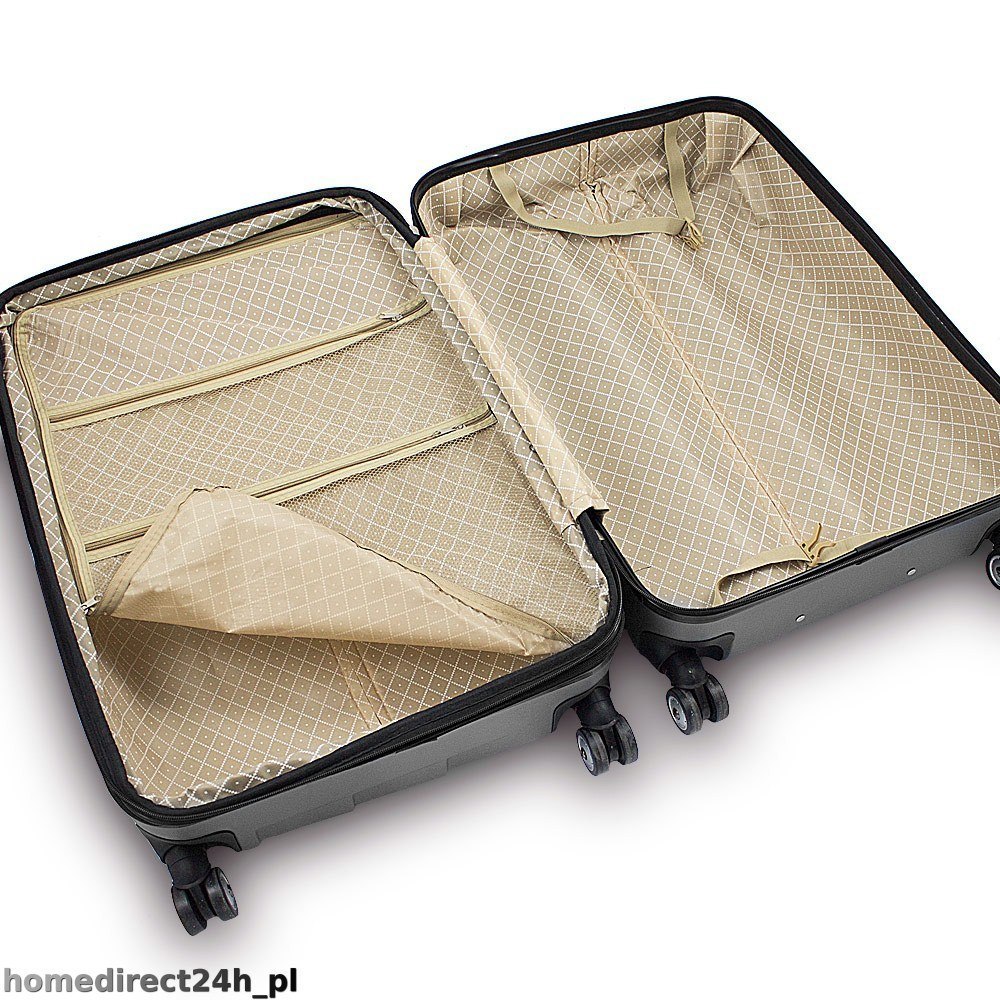 Zestaw walizek podróżnych ABS FUNNEL M,L,XL Beżowy Zestaw walizek podróżnych ABS FUNNEL M,L,XL Beżowy
