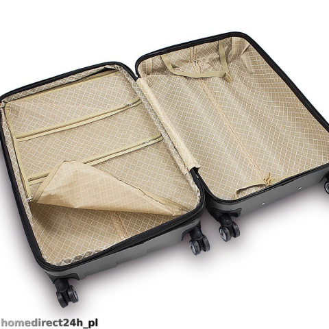 Zestaw walizek podróżnych ABS FUNNEL M,L,XL Beżowy Zestaw walizek podróżnych ABS FUNNEL M,L,XL Beżowy