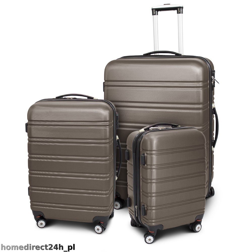 Zestaw walizek podróżnych ABS LINE Beżowy Zestaw walizek podróżnych ABS LINE Beżowy