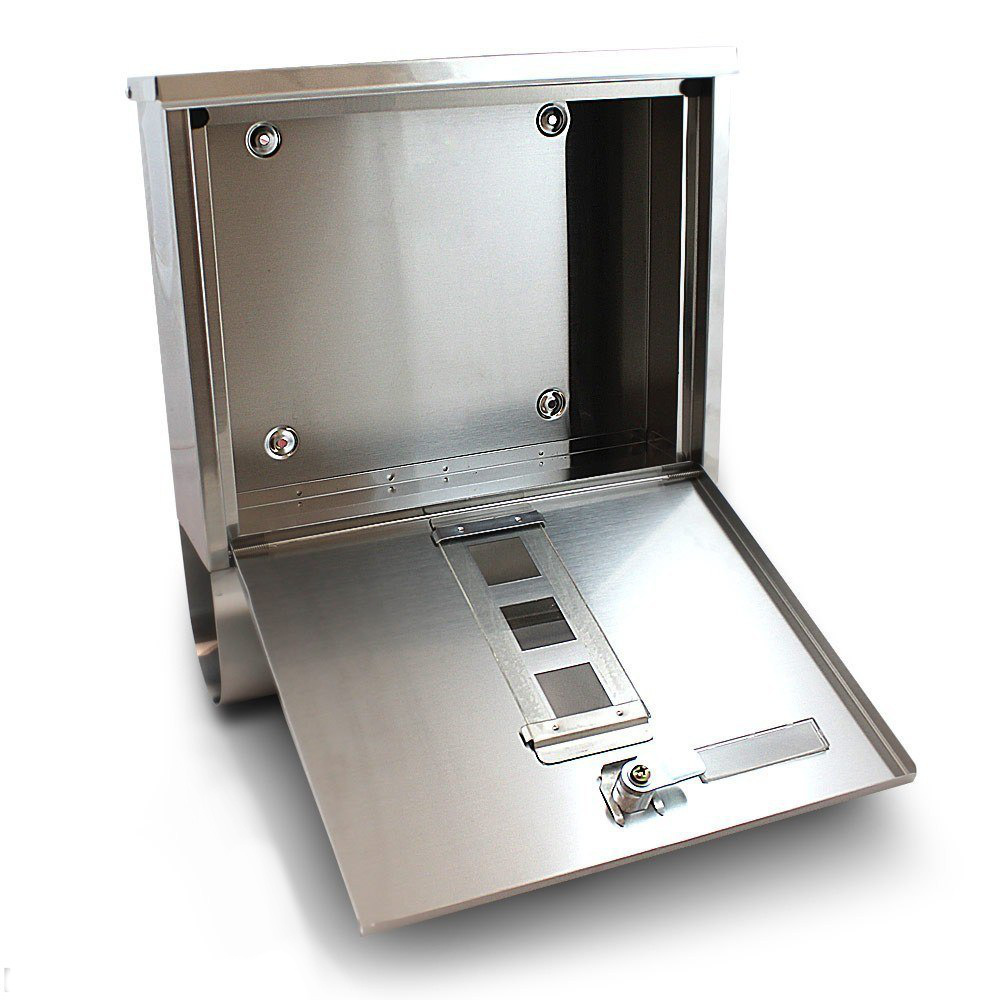 Skrzynka pocztowa na listy z gazetnikiem ze stali inox Skrzynka pocztowa na listy z gazetnikiem ze stali inox