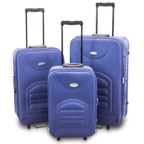 Uktra Lekki Set Walizek Zestaw M.L.XL Niebieski Uktra Lekki Set Walizek Zestaw M.L.XL Niebieski