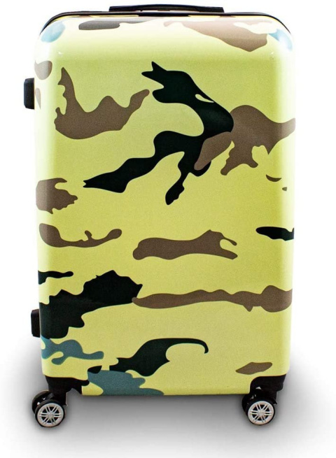 ZESTAW NOWOCZESNYCH WALIZEK PODRÓŻNYCH M L XL WZÓR CAMOUFLAGE