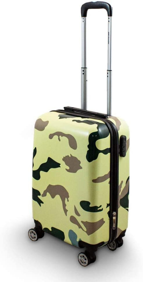 ZESTAW NOWOCZESNYCH WALIZEK PODRÓŻNYCH M L XL WZÓR CAMOUFLAGE