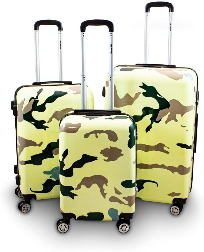 ZESTAW NOWOCZESNYCH WALIZEK PODRÓŻNYCH M L XL WZÓR CAMOUFLAGE ZESTAW NOWOCZESNYCH WALIZEK PODRÓŻNYCH M L XL WZÓR CAMOUFLAGE