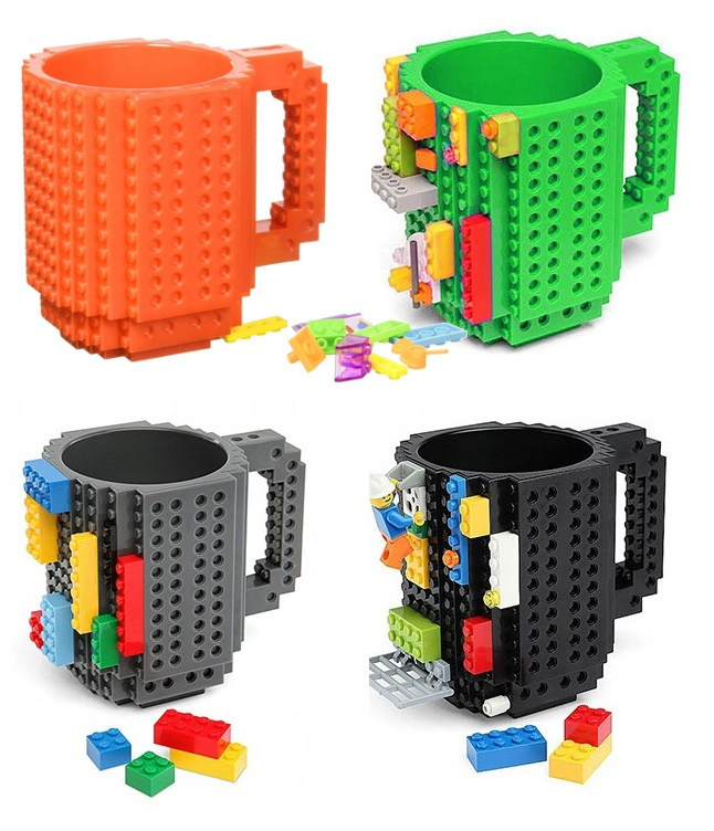 DUŻY KUBEK KLOCKÓW LEGO KREATYWNY 350 ML + KLOCKI | e-shop24.pl