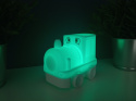 Lampka Nocna LED Lokomotywa Miękki Silikon 8 Kolorów, Pilot Bezpieczny Sen